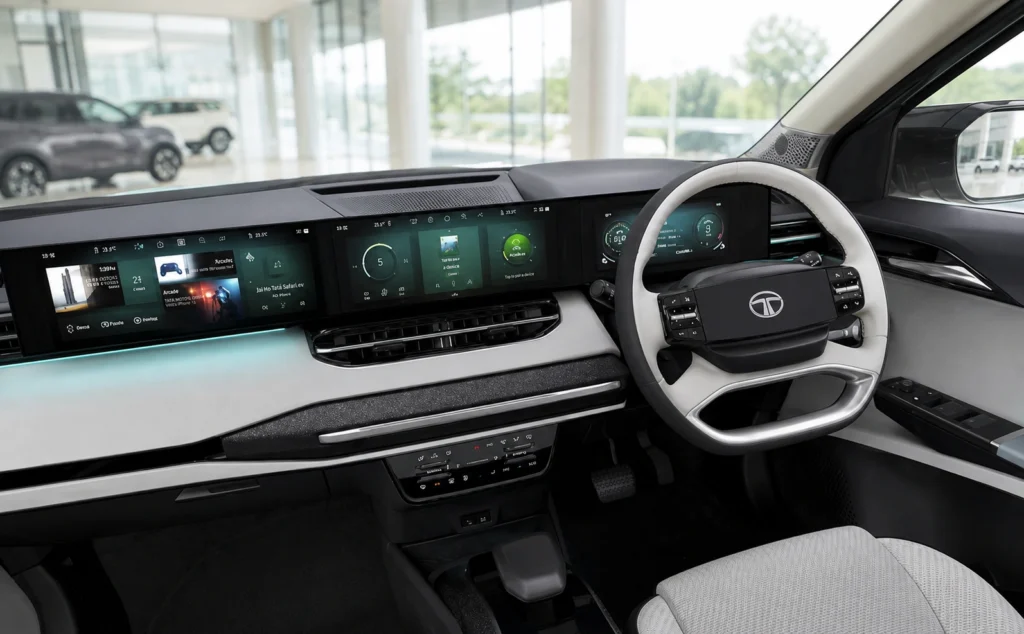 Tata Sierra EV Interior dashboard