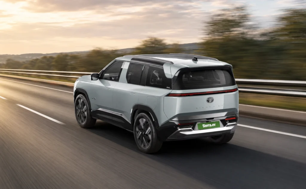 Tata Sierra EV exterior back