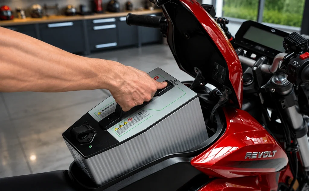 Revolt RVX removable battery