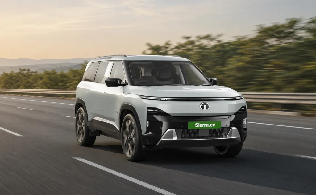 Tata Sierra EV right