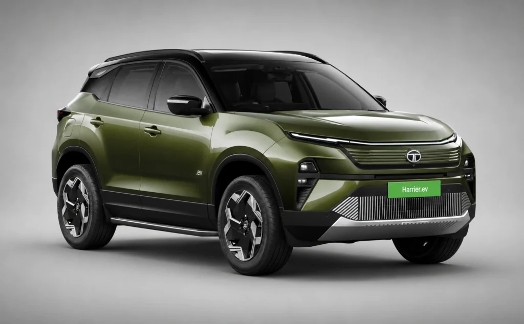 Harrier EV seaweed green