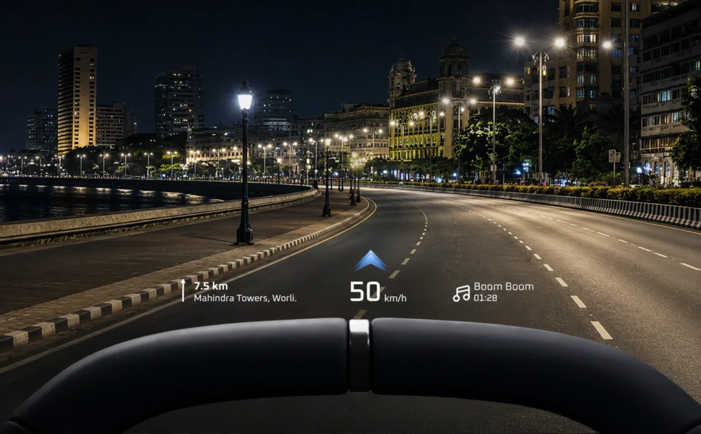 Mahindra BE 6 SPORTEQ HUD