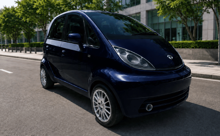 tata nano EV Blue