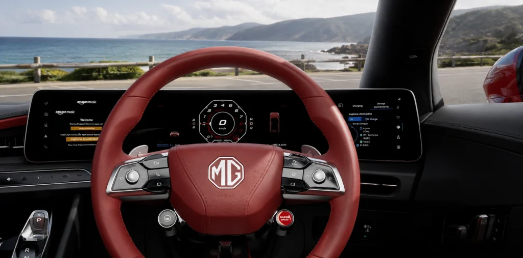 Mg cyberster triple screen