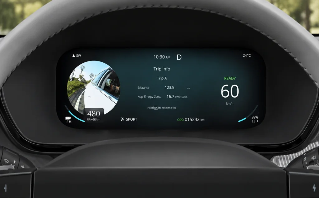 Harrier EV turn Blind spot