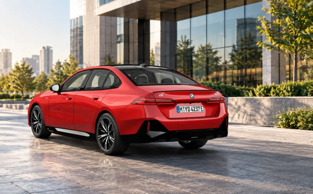 BMW i5 back left