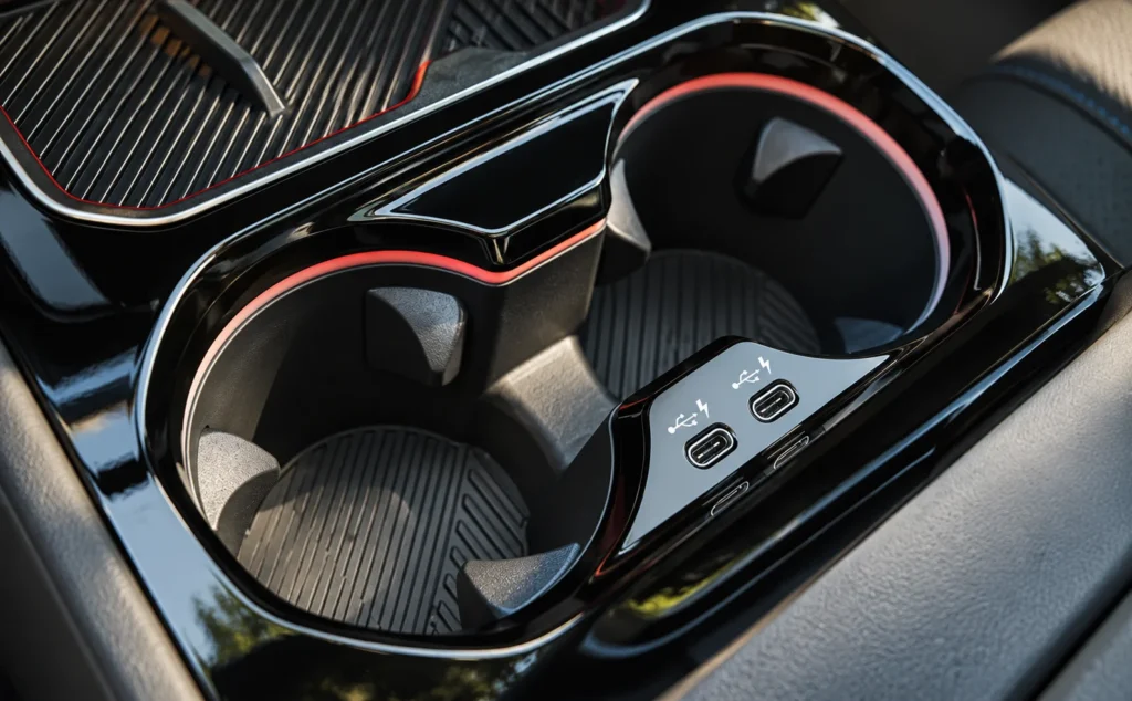 BMW i5 cup holder