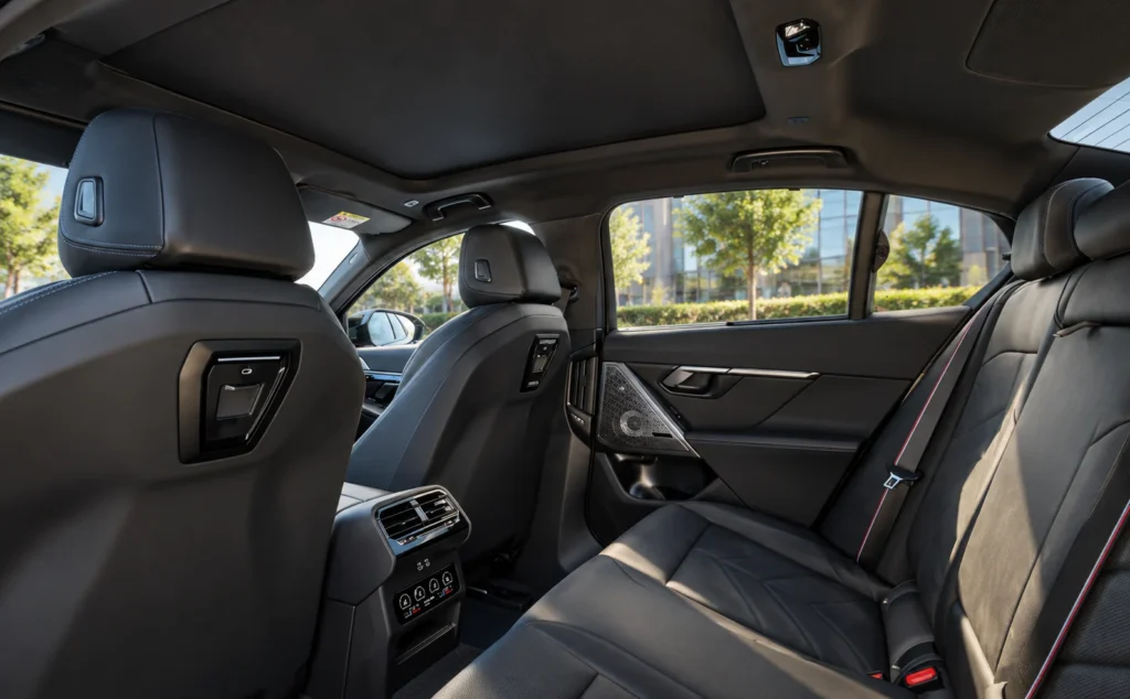 BMW i5 rear seats