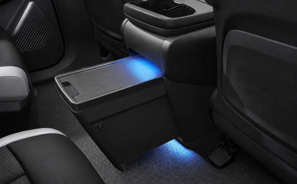 Kia EV9 Extendable centre console