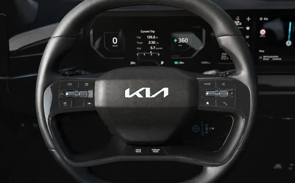 Kia EV9 steering 2