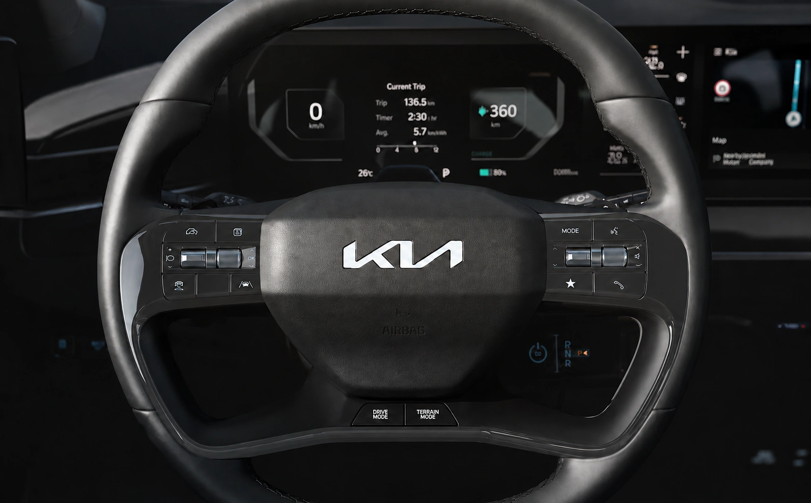 Kia EV9 steering 2