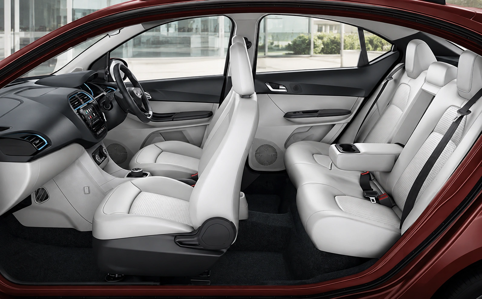 Premium interiors with plush leatherette seats