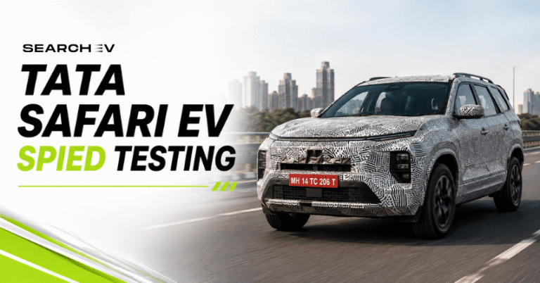 Tata Safari EV Spied