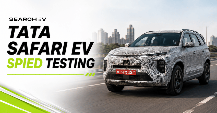 Tata Safari EV Spied