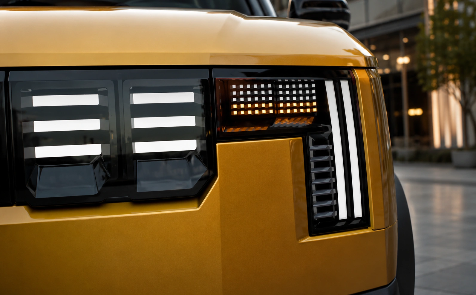 Mahindra vision S headlight