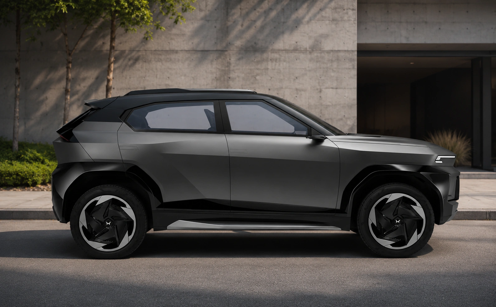 Mahindra vision X Full side