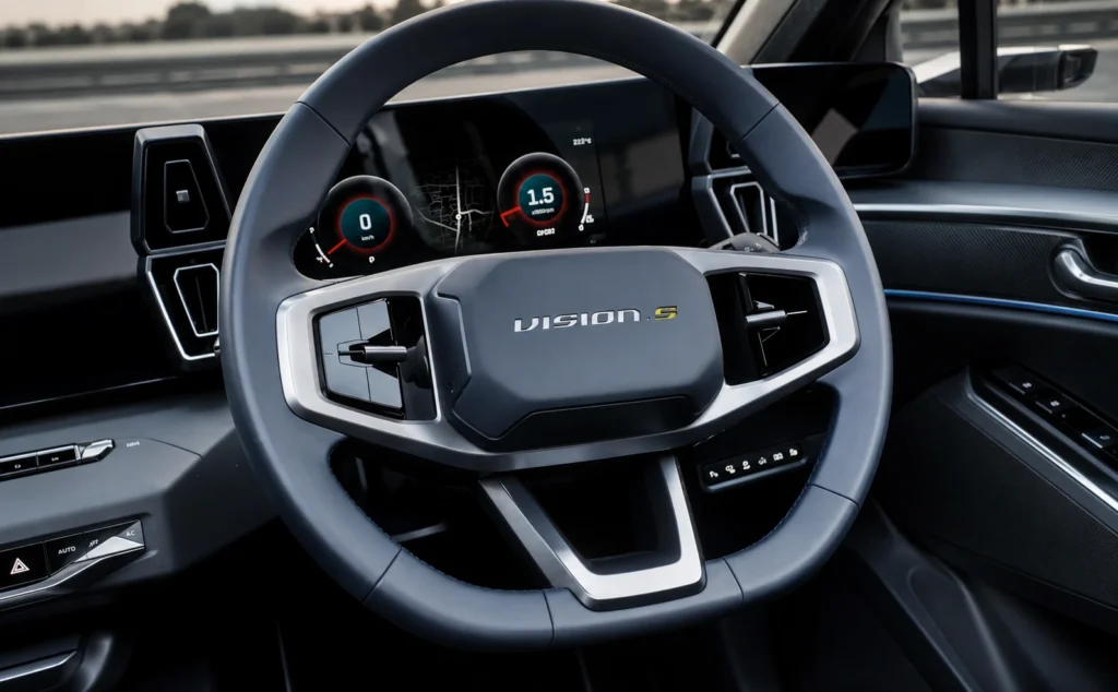 Mahindra vision S steering