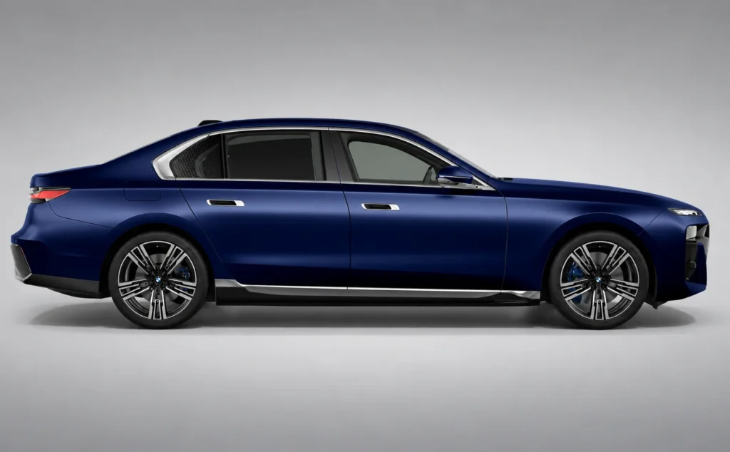 BMW i7 blue