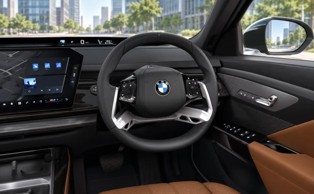BMW i7 steering