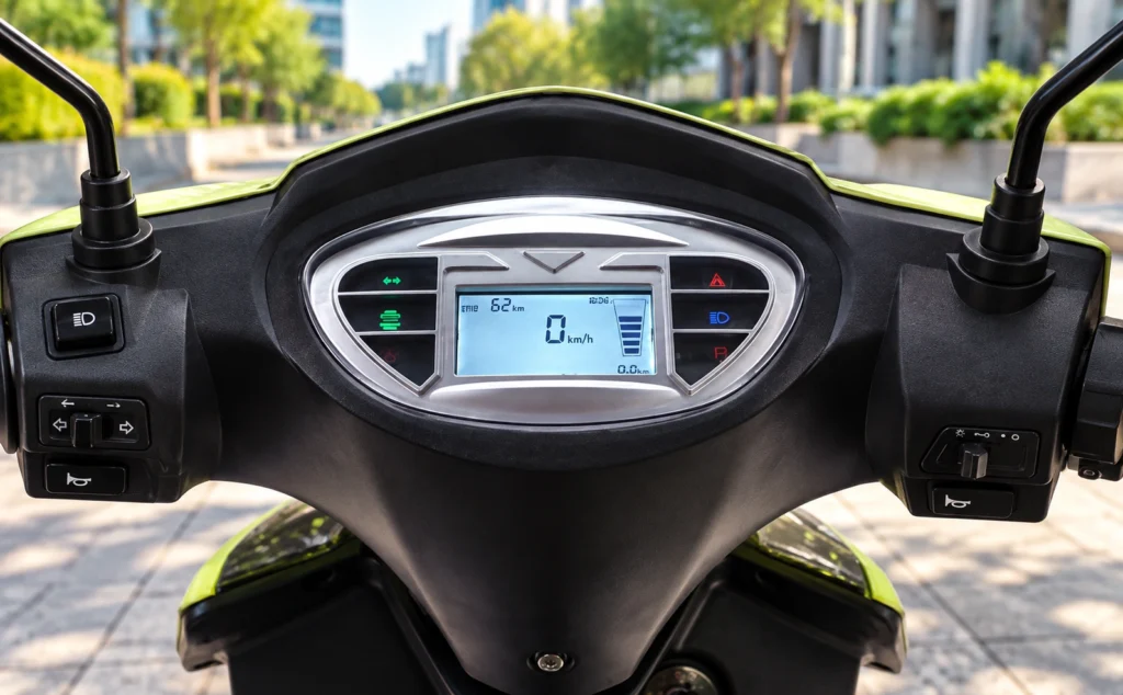 Kinetic Green E-Zulu Signature Edition display