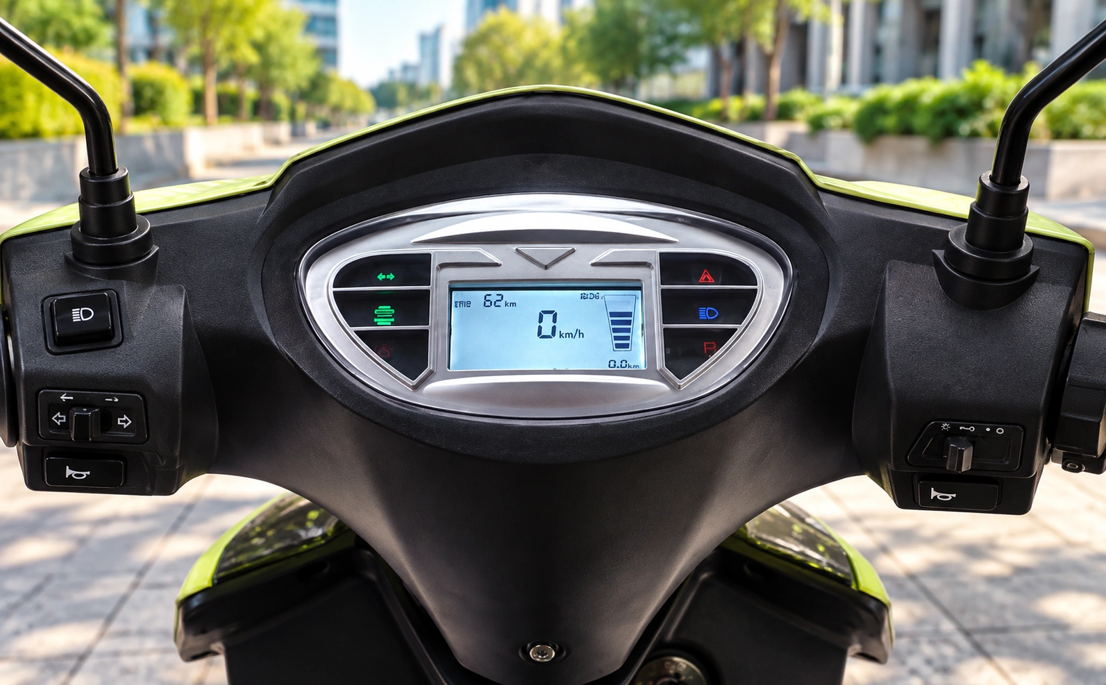 Kinetic Green E-Zulu Signature Edition display