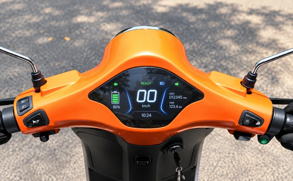 PURE EV Epluto 7G Max display