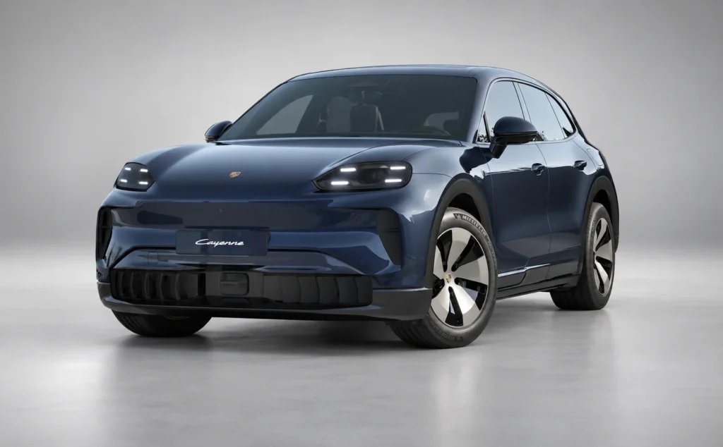 Porsche cayenne electric Algarve Blue Metallic