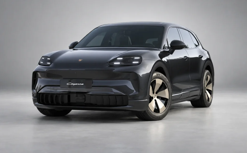 Porsche cayenne electric Chromite Black Metallic