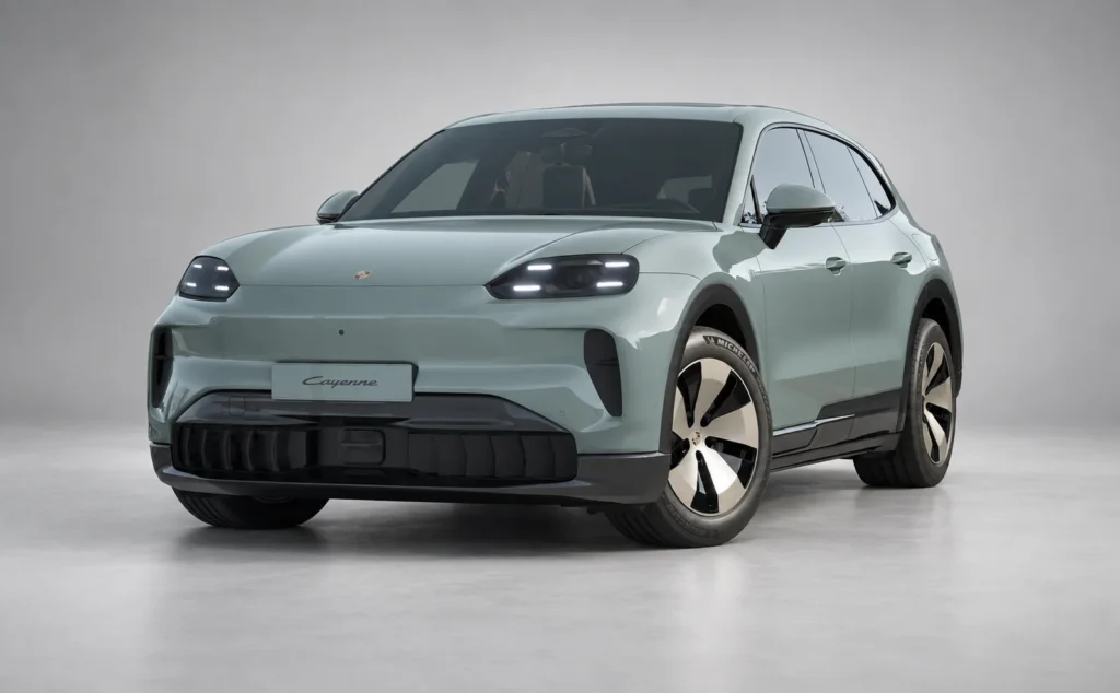 Porsche cayenne electric Mystic Green Metallic