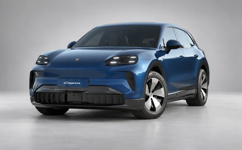 Porsche cayenne electric Napali Blue Metallic