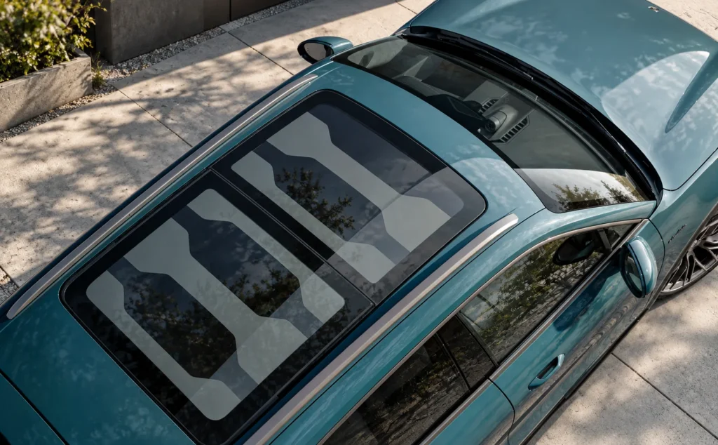Porsche cayenne electric Sliding panoramic roof with Variable Light Control