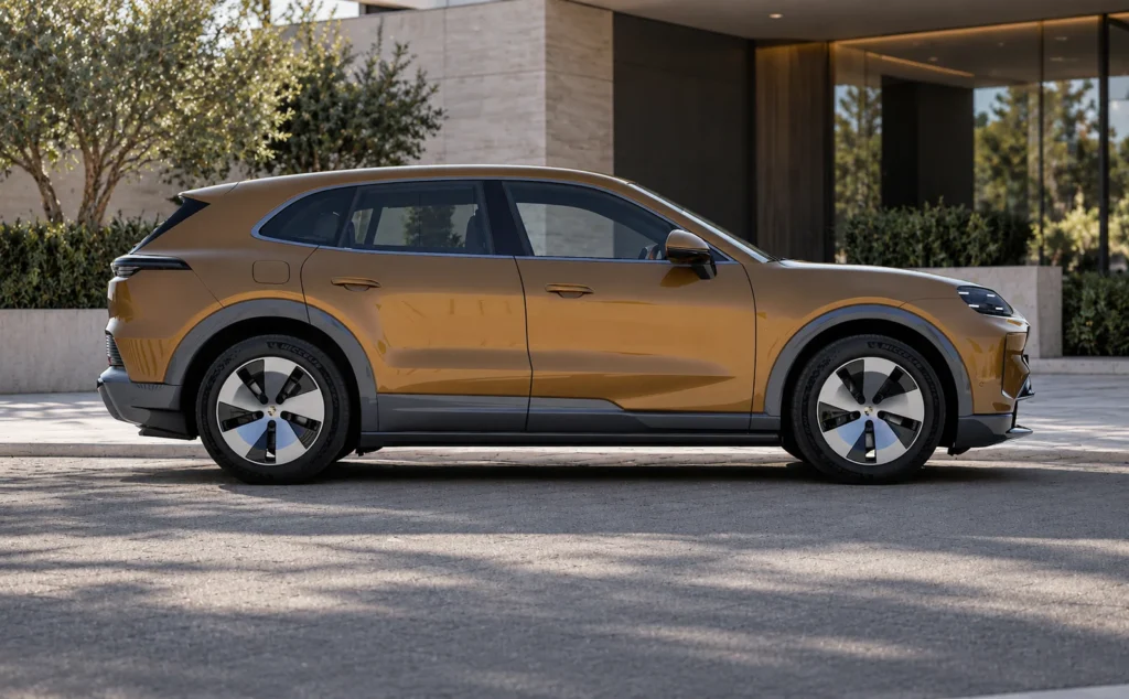 Porsche cayenne electric full side