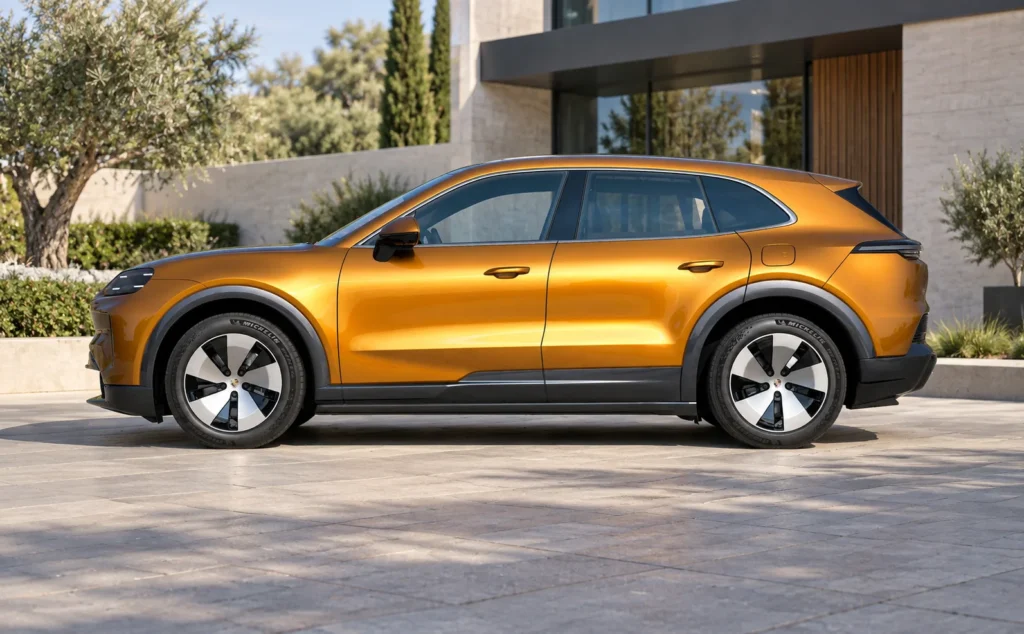 Porsche cayenne electric side