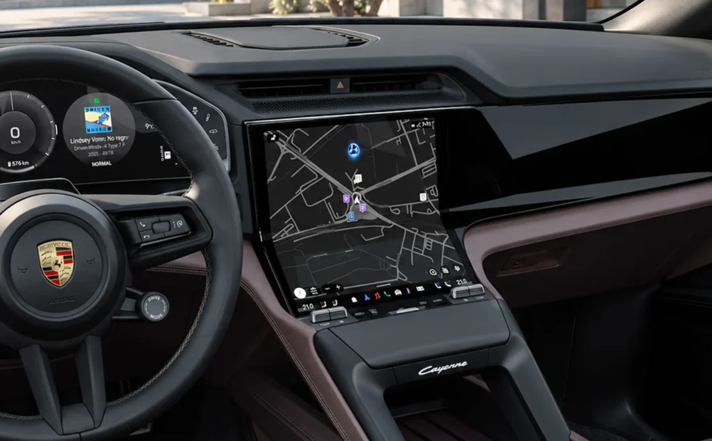 Porsche cayenne electric touch screen