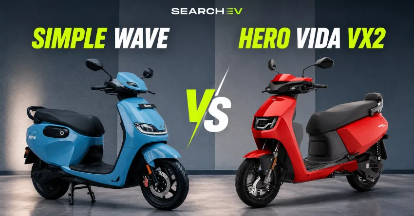 Simple Wave vs Hero Vida VX2 Compare price, battery, charging, performance and features to find the better family electric scooter.