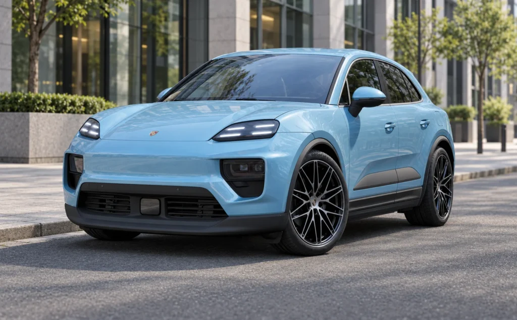 Porsche macan electric side