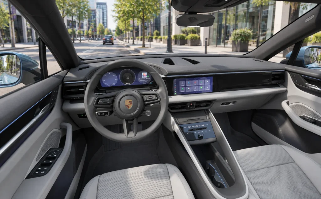 porsche macan electric Leather package in Black_Crayon