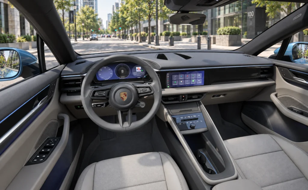 porsche macan electric Standard Interior in Black_Chalk Beige_