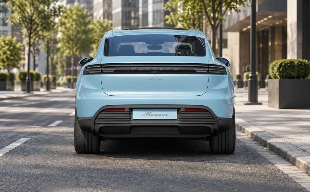 porsche macan electric back