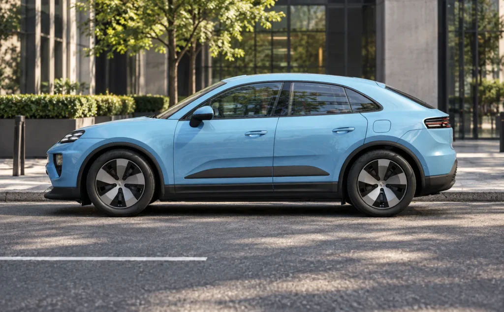 porsche macan electric full side