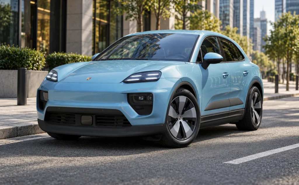 porsche macan electric side left front