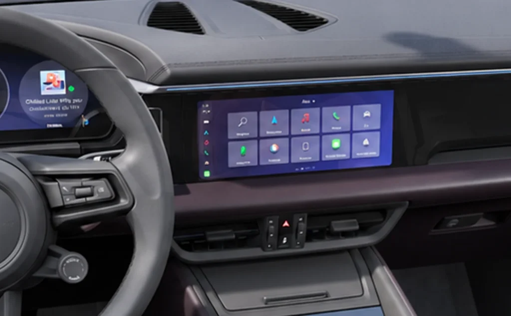porsche macan electric touch screen
